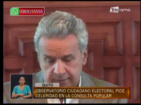 Observatorio Ciudadano Electoral pide celeridad en la consulta popular