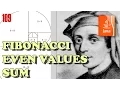JAVA Exercises Even Fibonacci numbers