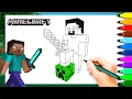 Coloring Minecraft Steve Minecraft Coloring s