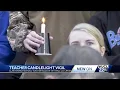 Claxton community holds a candle light vigil for teacher who dies in car accident