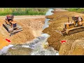 Download Lagu Satisfying Smoothly Process Landfill In Deep Water KOMATSU D53 Dozer Pushed Soil Clearing Land Level