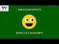 Create Animated Eyes Follow Mouse Cursor Effect Using HTML CSS JavaScript smile Animation Effect