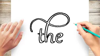 How to Draw Fancy Letters Step by Step for Beginner