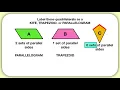 Classifying Quadrilaterals Trapezoid Parallelogram Kite only