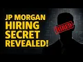 Must watch JP Morgan internship 2025 Complete Guide