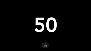 50 Second Classic Countdown Timer Simple Big Bold Numbers Easy to Read End Alarm Good Time