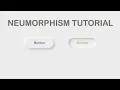 How To Create Neumorphism Button Hover Effects in HTML And CSS Neumorphism UI Button Tutorial