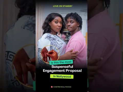 Faith Duke just got the most suspenseful proposal in Nollywood #loveonstandby #nigerianmovies