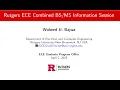 Spring 2025 Rutgers ECE Information Session