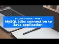 Java Application using Java language and MySql Database Billing System Part 1