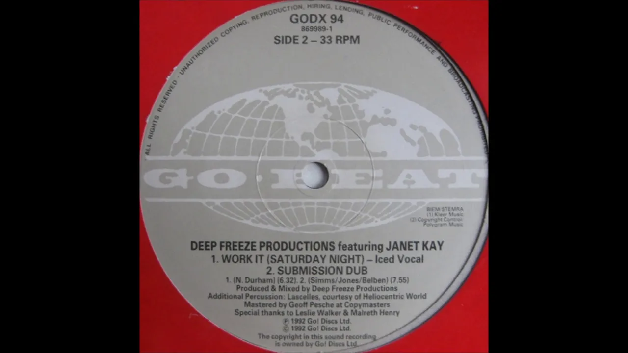 Deep Freeze Productions - Work It (Saturday Night) (Iced Vocal)