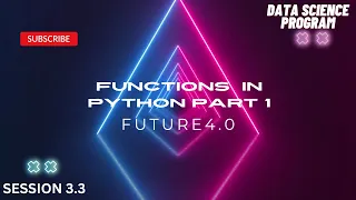 Python Functions Basics Data Science Program Future4 0