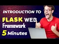 Flask in 5 Minutes An Introduction to Python Web Development Lecture 1 Flask Tutorial Python