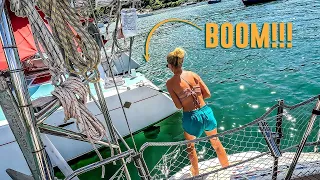 Would You Sail Away? (Hit By Our Neighbor 😳) Sailing Vessel Delos Ep. 455