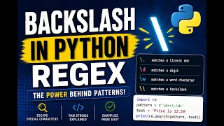 Regex in Python How the search criterion using Backslash and w w W W d d D D work