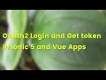 Ionic 5 Tutorial OAuth2 Login Example Vue