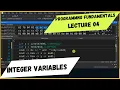 Programming Fundamentals Lecture 04 Variables in C Debug Mode Memory View