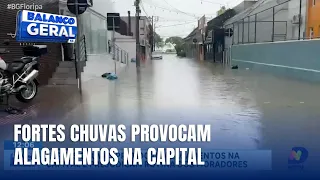 Chuva intensa causa alagamentos e mobiliza reunião emergencial em Florianópolis