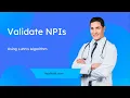 How to verify NPI number
