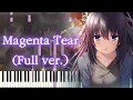 【働くオトナの恋愛事情２OP】Magenta Tear/霜月はるか (フル) ピアノアレンジ