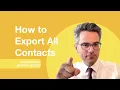 Export selected columns into CSV file in Excel