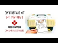 DIY First-Aid Kit for Families with a Free Printable Checklist - Plan for Awesome