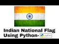 Happy Independence Day Drawing INDIAN National Flag Using Python Techie Lagan