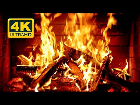 Download MP3 🔥 Cozy Fireplace 4K (12 HOURS). Fireplace with Crackling Fire Sounds. Crackling Fireplace 4K