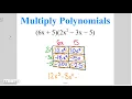 Algebra Concepts 7-7 Multiplying Polynomials
