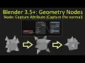 Blender 3 5 Geometry Nodes Using the Capture Attribute node to align instances to faces