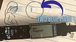 OPENING DIGITAL CLEARBLUE NOT PREGNANT TEST - STILL HAS TWO BLUE LINES INSIDE