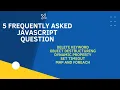 Javascript Interview Question and Answer Delete Object De-structuring Map and ForEach
