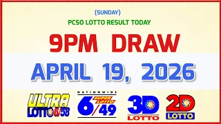 Lotto Results Today 9pm April 19 2026 PCSO