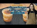 EASY ICED BROWN SUGAR VANILLA CREME BRULEE BUBBLE TEA