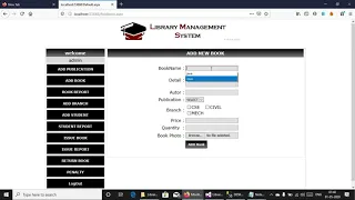 Library Management System Project in ASP NET Free Source Code