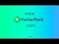 Loops Hackerrank Python Solutions