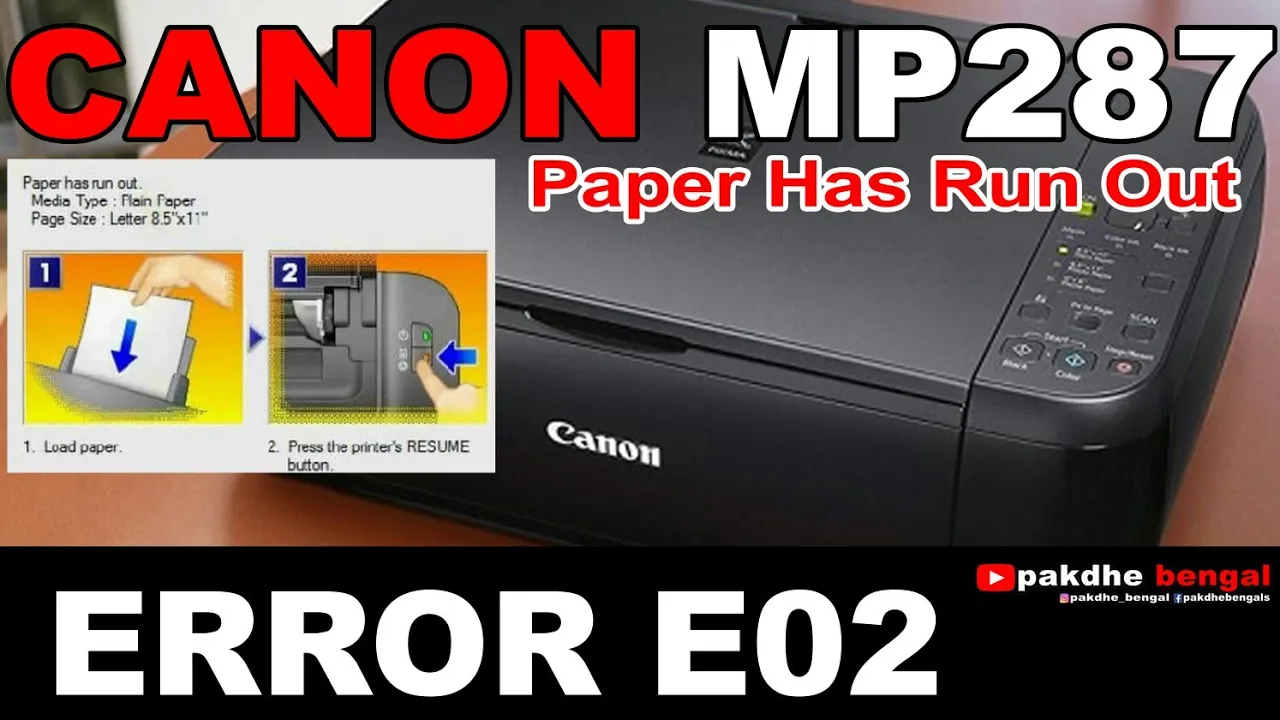 Perbaiki Canon MP287 Error E03 Dan Narik Kertas Beruntun, e03, error e03, error 03. 