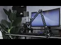 TONOR T40 Mic Arm Stand Desk Microfono Arm with Extra-Large Pop Filter and Cable Ties