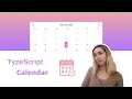 TypeScript Tutorial Creating Calendar App using TypeScript and React