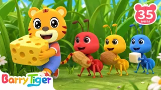 March Along with the Little Ants 🐜 | Number March | Nursery Rhymes | BarryTiger