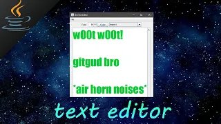 Java text editor app