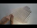 Make a hyperbolic paraboloid of sticks