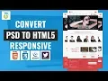 How to Convert PSD to HTML5 using Bootstrap 4