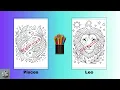 Your Wall Your Color Your Art - 12 Zodiac Signs