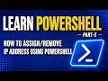 PowerShell - Part 5 How to IP address using PowerShell CMDlets Techno Network