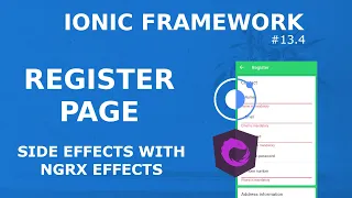 Ionic Tutorial 4 - Register Page