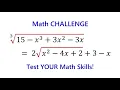 Think You Know Radicals Try This Math Challenge Problem