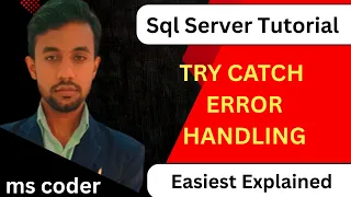 try catch sql server error handling sql try block catch block sql sever how to use try
