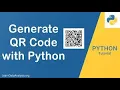 python Tutorial make QR code with python in 3 lines of code