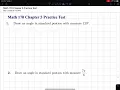 Precalculus Chapter 5 Practice Test Problems - 4